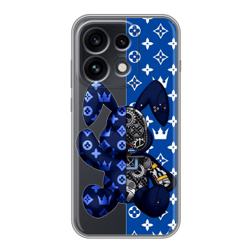 Силиконовый чехол на OPPO Reno 16 Pro с принтом Луи робот