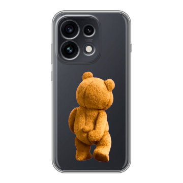Силиконовый чехол на OPPO Reno 16 Pro с принтом Медведь
