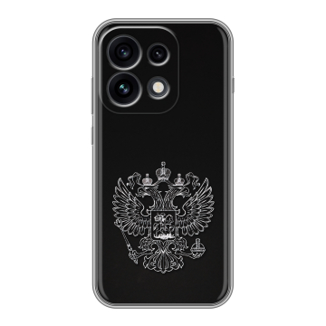Силиконовый чехол на OPPO Reno 16 Pro с принтом Герб России