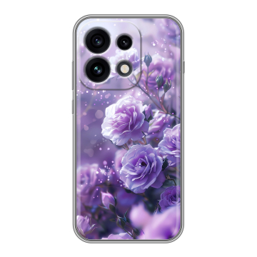Силиконовый чехол на OPPO Reno 16 Pro с принтом Розы цветы Силиконовый чехол на OPPO Reno 16 Pro с принтом Розы цветы