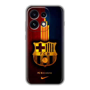 Силиконовый чехол на OPPO Reno 16 Pro с принтом Барселона Barcelona Силиконовый чехол на OPPO Reno 16 Pro с принтом Барселона Barcelona