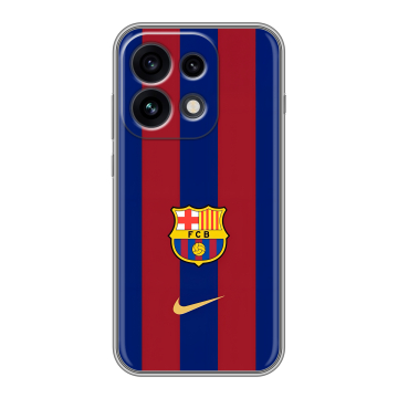 Силиконовый чехол на OPPO Reno 16 Pro с принтом Барселона Barcelona Силиконовый чехол на OPPO Reno 16 Pro с принтом Барселона Barcelona