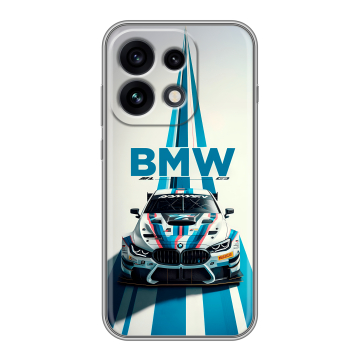 Силиконовый чехол на OPPO Reno 16 Pro с принтом БМВ BMW