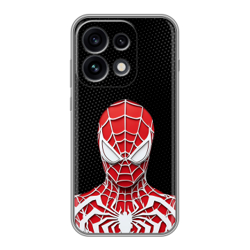 Силиконовый чехол на OPPO Reno 16 Pro с принтом человек паук spiderman Силиконовый чехол на OPPO Reno 16 Pro с принтом человек паук spiderman