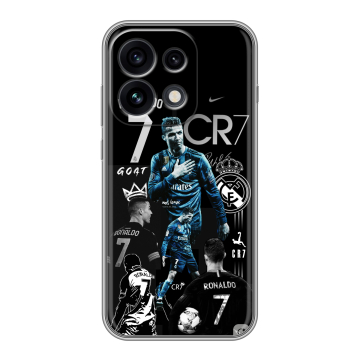 Силиконовый чехол на OPPO Reno 16 Pro с принтом Реал Роналдо Силиконовый чехол на OPPO Reno 16 Pro с принтом Реал Роналдо