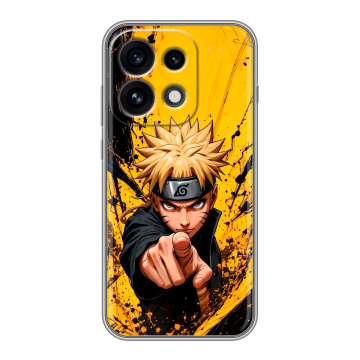 Силиконовый чехол на OPPO Reno 16 Pro с принтом Naruto Наруто
