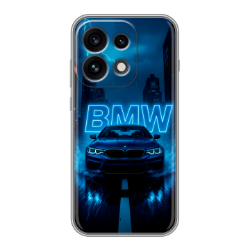 Силиконовый чехол на OPPO Reno 16 Pro с принтом BMW БМВ