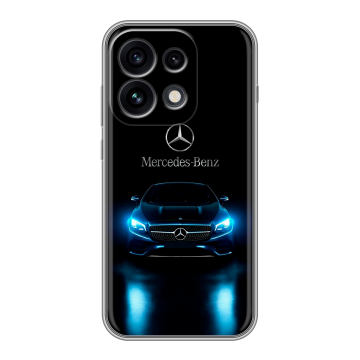 Силиконовый чехол на OPPO Reno 16 Pro с принтом Mercedes Мерседес Силиконовый чехол на OPPO Reno 16 Pro с принтом Mercedes Мерседес