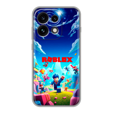 Силиконовый чехол на OPPO Reno 16 Pro с принтом Roblox Роблокс Силиконовый чехол на OPPO Reno 16 Pro с принтом Roblox Роблокс