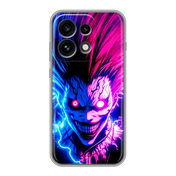 Силиконовый чехол на OPPO Reno 16 Pro с принтом Death note Тетрадь смерти