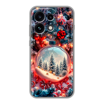 Силиконовый чехол на OPPO Reno 16 Pro с принтом Новый год
