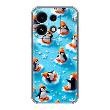 Силиконовый чехол на OPPO Reno 16 Pro с принтом Новый год