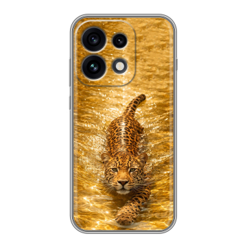 Силиконовый чехол на OPPO Reno 16 Pro с принтом женский