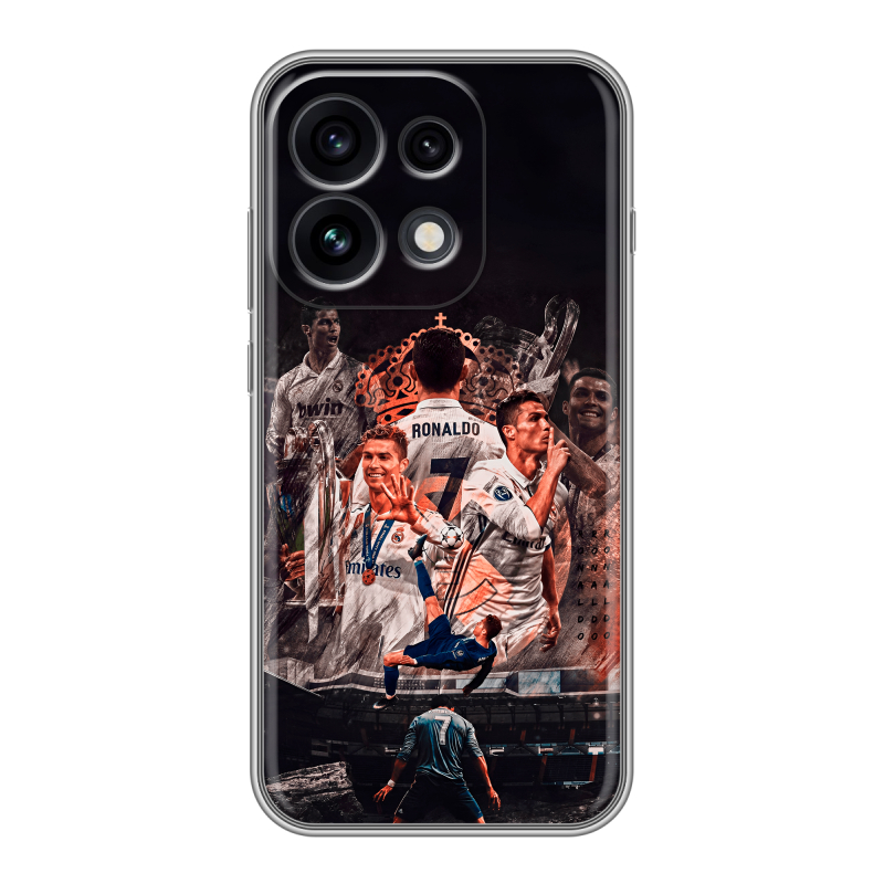 Силиконовый чехол на OPPO Reno 16 Pro с принтом Реал Роналдо Real Ronaldo Силиконовый чехол на OPPO Reno 16 Pro с принтом Реал Роналдо Real Ronaldo