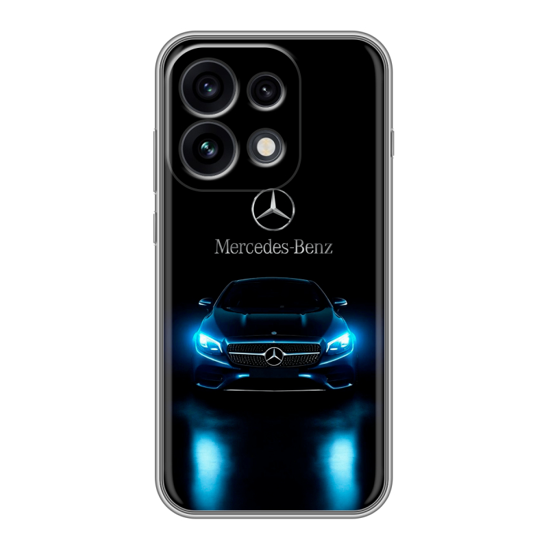 Силиконовый чехол на OPPO Reno 16 Pro с принтом Mercedes Мерседес Силиконовый чехол на OPPO Reno 16 Pro с принтом Mercedes Мерседес