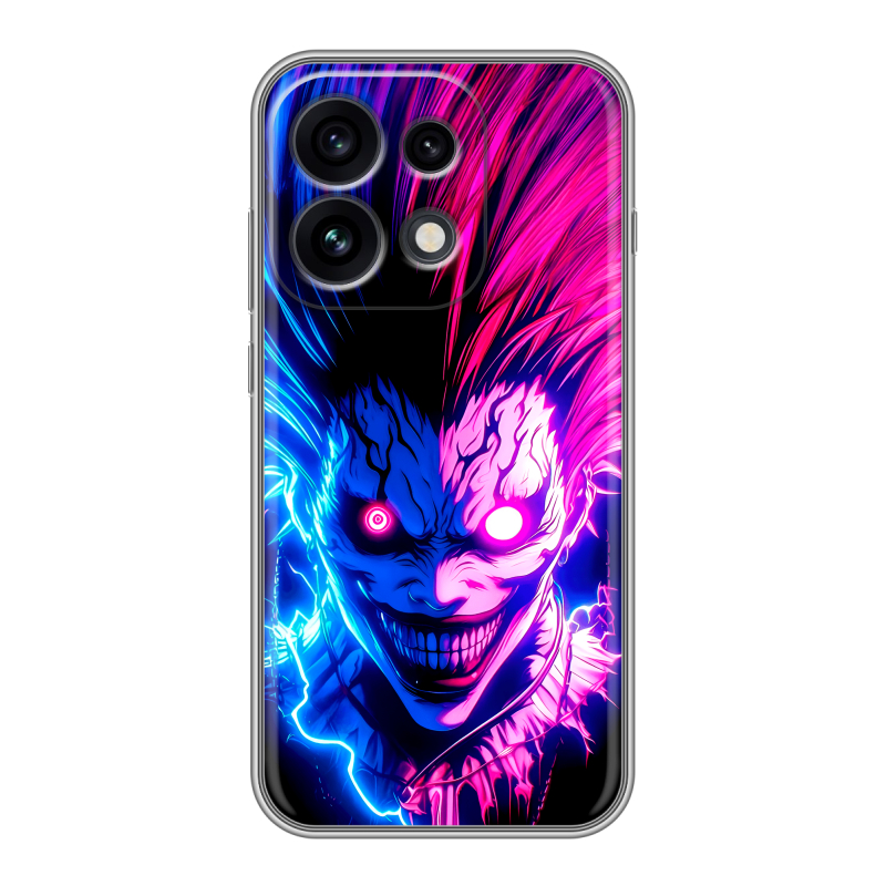 Силиконовый чехол на OPPO Reno 16 Pro с принтом Death note Тетрадь смерти Силиконовый чехол на OPPO Reno 16 Pro с принтом Death note Тетрадь смерти