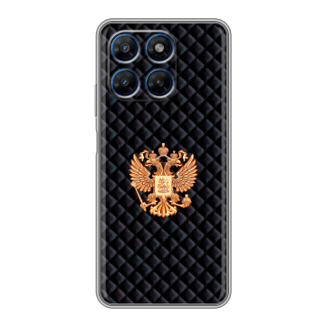 Силиконовый чехол на Motorola Moto G37 с принтом Герб России принт