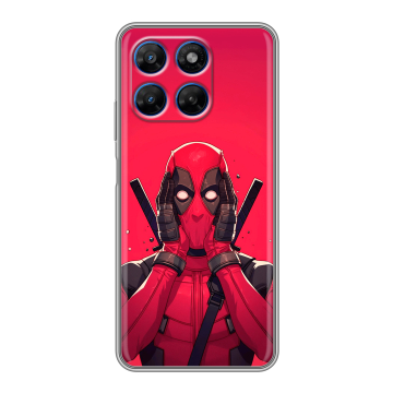 Силиконовый чехол на Motorola Moto G37 с принтом Дедпул Deadpool