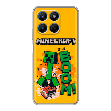 Силиконовый чехол на Motorola Moto G37 с принтом Майнкрафт Minecraft