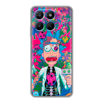 Силиконовый чехол на Motorola Moto G37 с принтом Рик и Морти Rick Morty