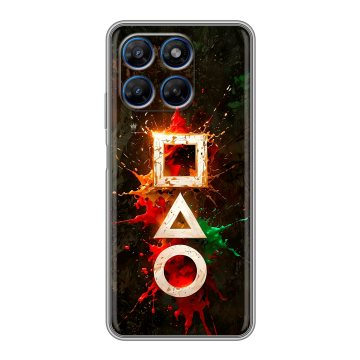 Силиконовый чехол на Motorola Moto G37 с принтом Squid Game Игра кальмара