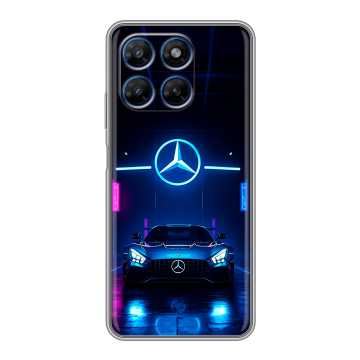 Силиконовый чехол на Motorola Moto G37 с принтом Mercedes Мерседес