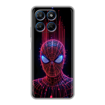 Силиконовый чехол на Motorola Moto G37 с принтом Spiderman Человек паук