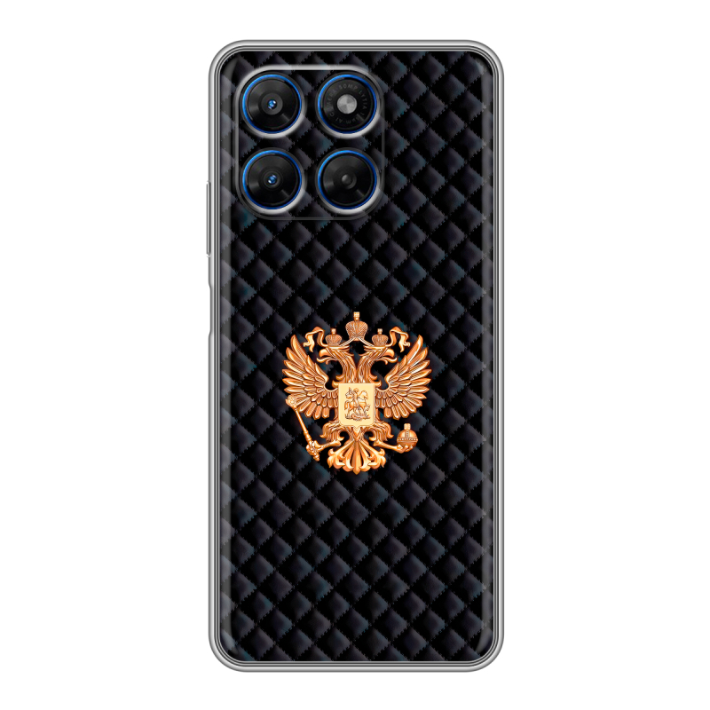 Силиконовый чехол на Motorola Moto G37 с принтом Герб России принт Силиконовый чехол на Motorola Moto G37 с принтом Герб России принт