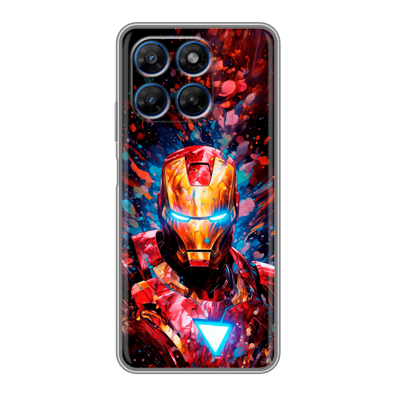 Силиконовый чехол на Motorola Moto G37 с принтом Железный человек Ironman Силиконовый чехол на Motorola Moto G37 с принтом Железный человек Ironman