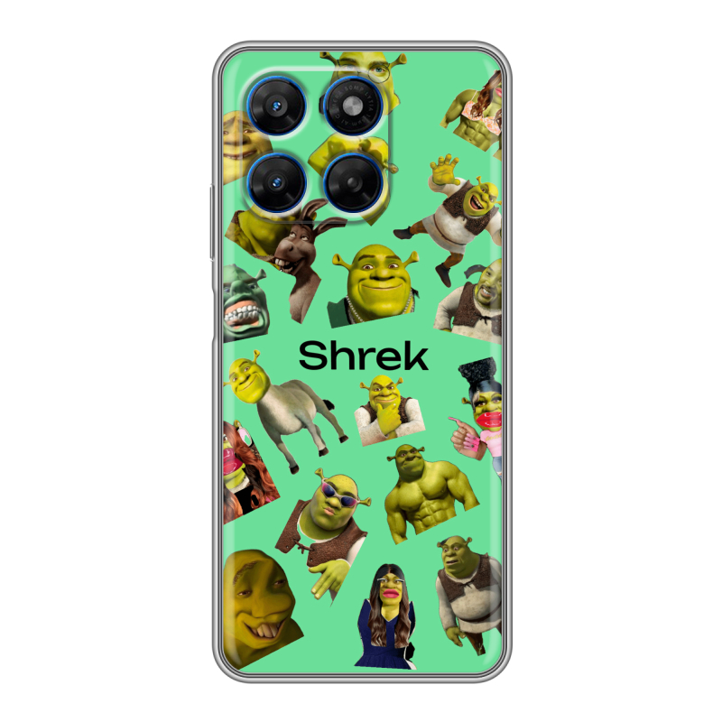 Силиконовый чехол на Motorola Moto G37 с принтом Шрек Shrek Силиконовый чехол на Motorola Moto G37 с принтом Шрек Shrek