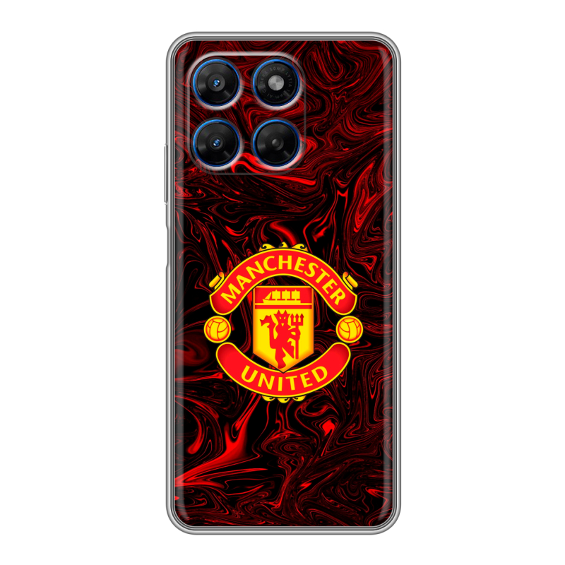 Силиконовый чехол на Motorola Moto G37 с принтом Manchester United Силиконовый чехол на Motorola Moto G37 с принтом Manchester United