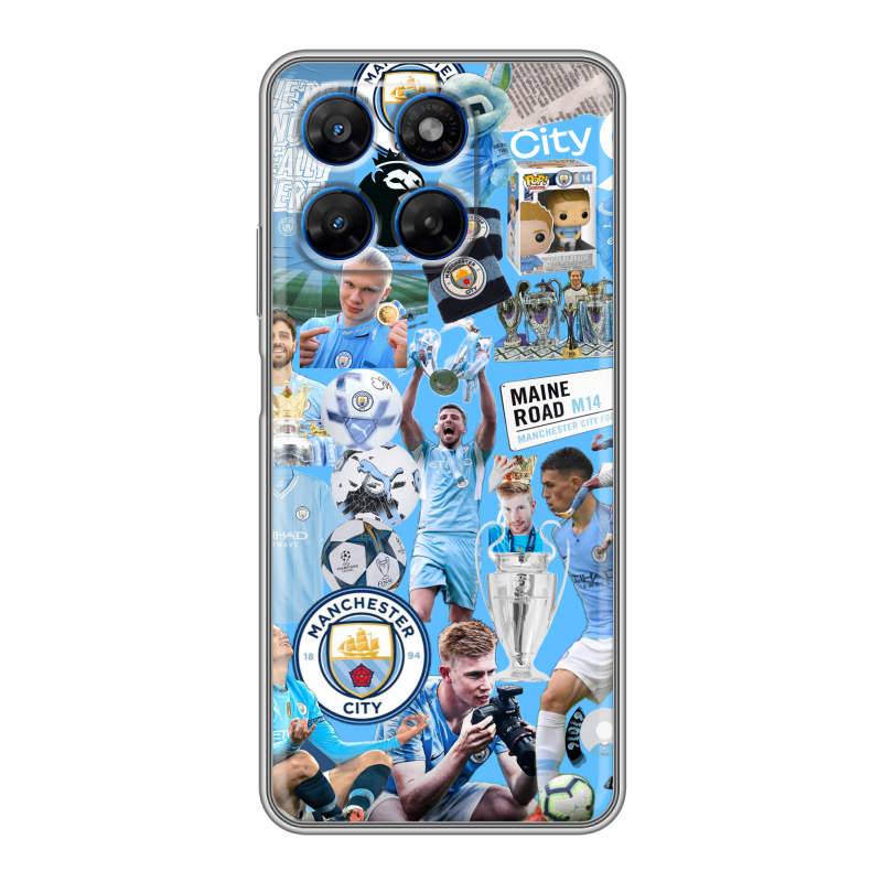 Силиконовый чехол на Motorola Moto G37 с принтом Man City Манчестер Сити Силиконовый чехол на Motorola Moto G37 с принтом Man City Манчестер Сити