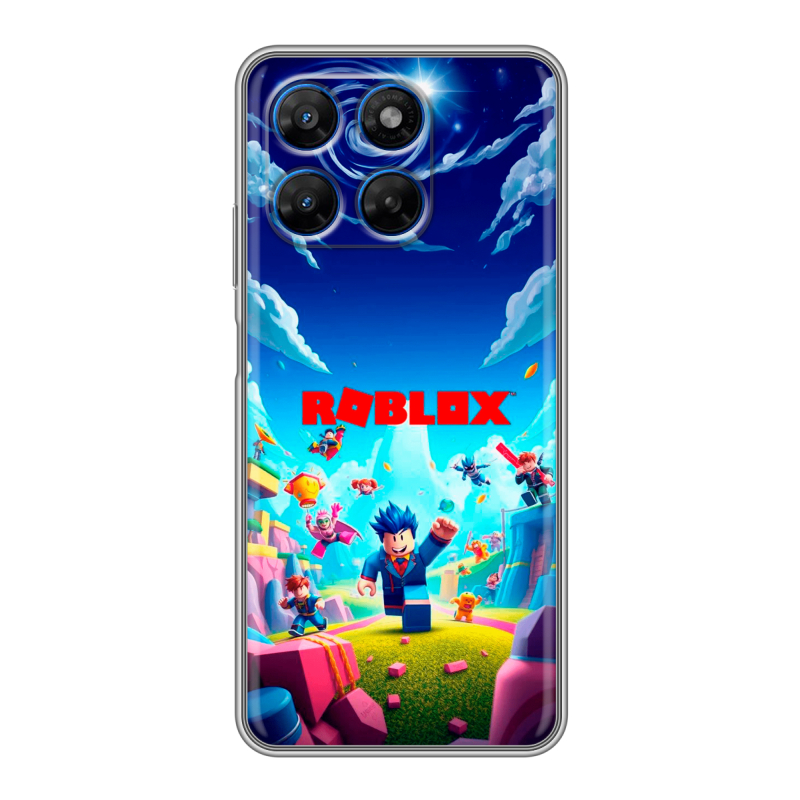Силиконовый чехол на Motorola Moto G37 с принтом Roblox Роблокс Силиконовый чехол на Motorola Moto G37 с принтом Roblox Роблокс