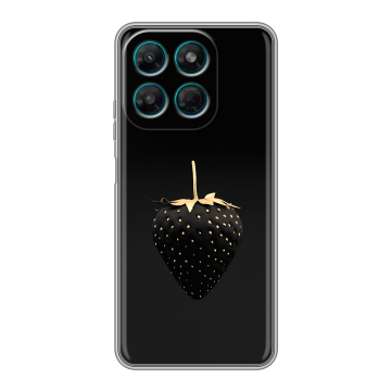Силиконовый чехол на Motorola Moto G37 Power с принтом Черная клубника Силиконовый чехол на Motorola Moto G37 Power с принтом Черная клубника