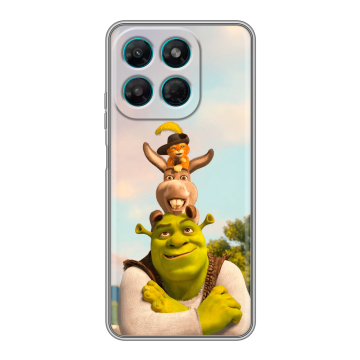 Силиконовый чехол на Motorola Moto G37 Power с принтом Шрек Shrek