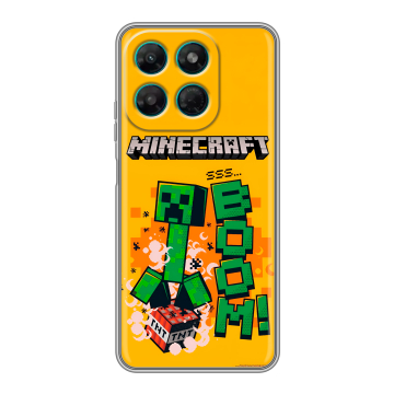Силиконовый чехол на Motorola Moto G37 Power с принтом Майнкрафт Minecraft Силиконовый чехол на Motorola Moto G37 Power с принтом Майнкрафт Minecraft