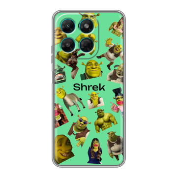 Силиконовый чехол на Motorola Moto G37 Power с принтом Шрек Shrek