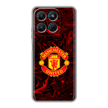 Силиконовый чехол на Motorola Moto G37 Power с принтом Manchester United