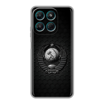 Силиконовый чехол на Motorola Moto G37 Power с принтом Герб Флаг СССР Силиконовый чехол на Motorola Moto G37 Power с принтом Герб Флаг СССР