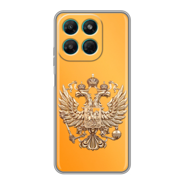 Силиконовый чехол на Motorola Moto G37 Power с принтом Герб Флаг России
