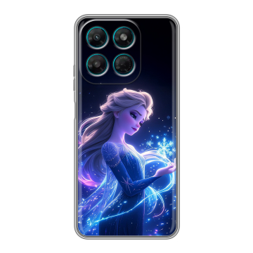 Силиконовый чехол на Motorola Moto G37 Power с принтом Холодное сердце Frozen Силиконовый чехол на Motorola Moto G37 Power с принтом Холодное сердце Frozen