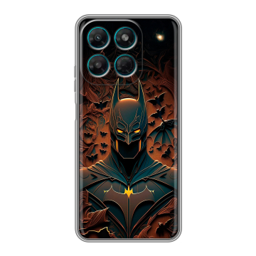 Силиконовый чехол на Motorola Moto G37 Power с принтом Batman Бэтмен