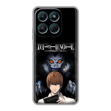 Силиконовый чехол на Motorola Moto G37 Power с принтом Death note Тетрадь смерти