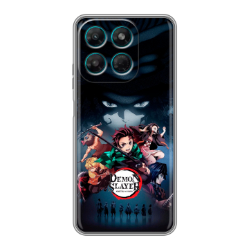 Силиконовый чехол на Motorola Moto G37 Power с принтом Demon Slayer Клинок рассекающий демонов Силиконовый чехол на Motorola Moto G37 Power с принтом Demon Slayer Клинок рассекающий демонов