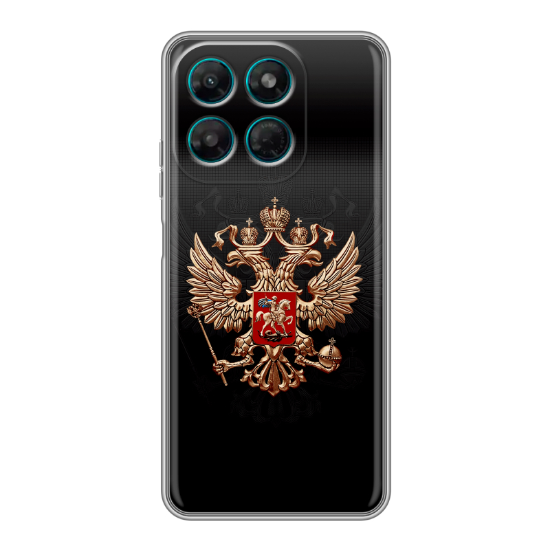 Силиконовый чехол на Motorola Moto G37 Power с принтом Герб России Силиконовый чехол на Motorola Moto G37 Power с принтом Герб России