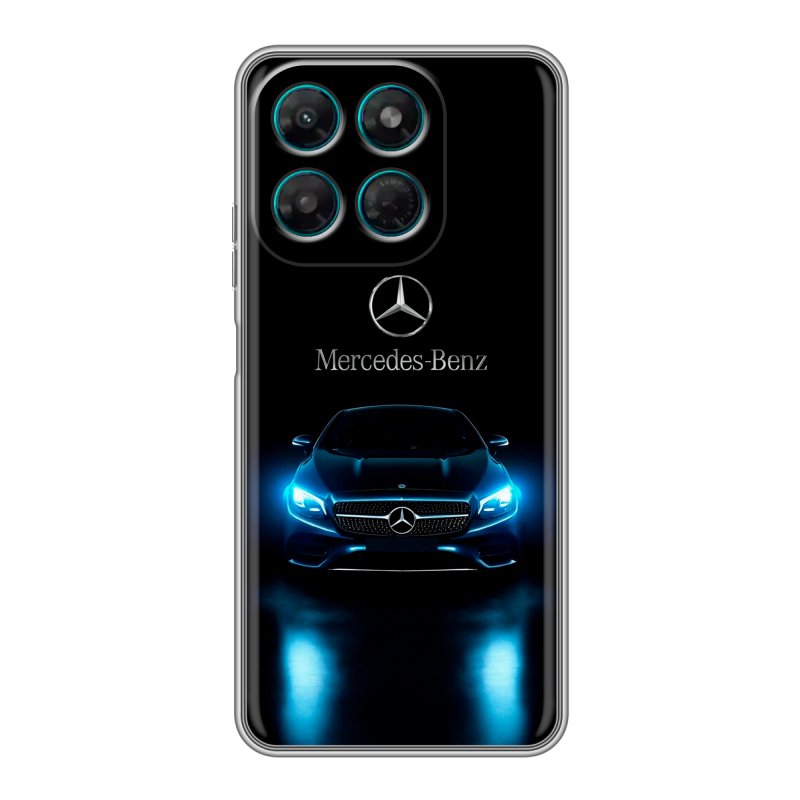 Силиконовый чехол на Motorola Moto G37 Power с принтом Mercedes Мерседес Силиконовый чехол на Motorola Moto G37 Power с принтом Mercedes Мерседес