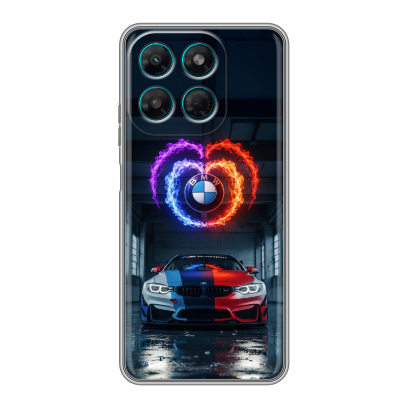Силиконовый чехол на Motorola Moto G37 Power с принтом BMW БМВ Силиконовый чехол на Motorola Moto G37 Power с принтом BMW БМВ