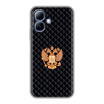 Силиконовый чехол на Infinix Smart 20 с принтом Герб России принт