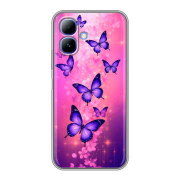Силиконовый чехол на Infinix Smart 20 с принтом Бабочки