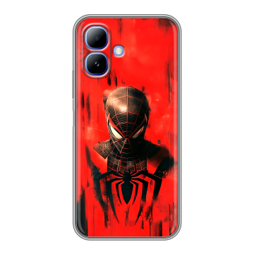 Силиконовый чехол на Infinix Smart 20 с принтом человек паук spiderman Силиконовый чехол на Infinix Smart 20 с принтом человек паук spiderman